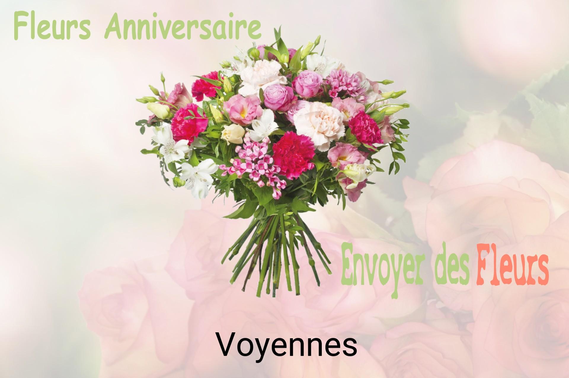 Bouquet de fleurs d’anniversaire livré à Voyennes