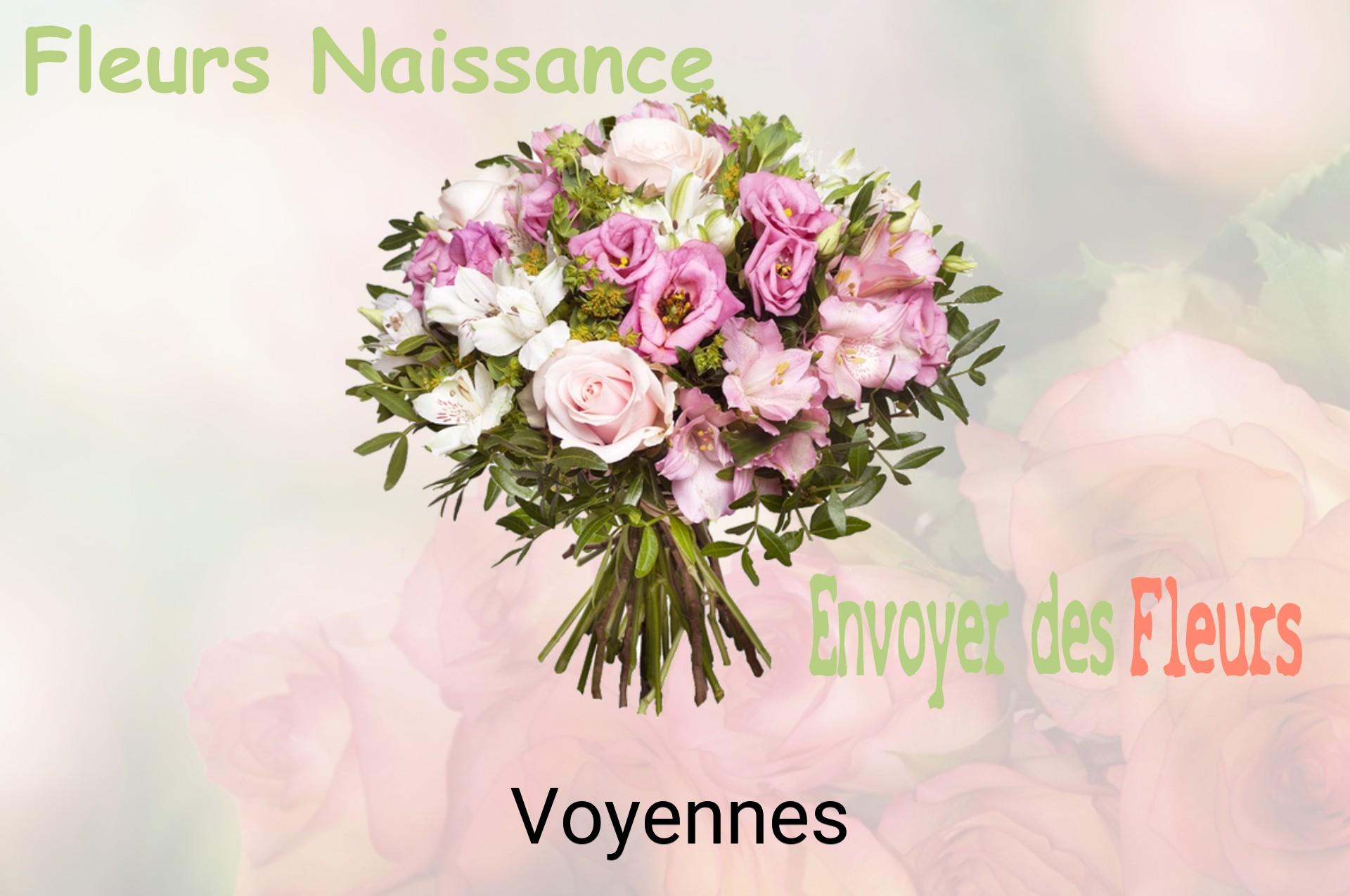 Bouquet de fleurs de naissance livré à Voyennes